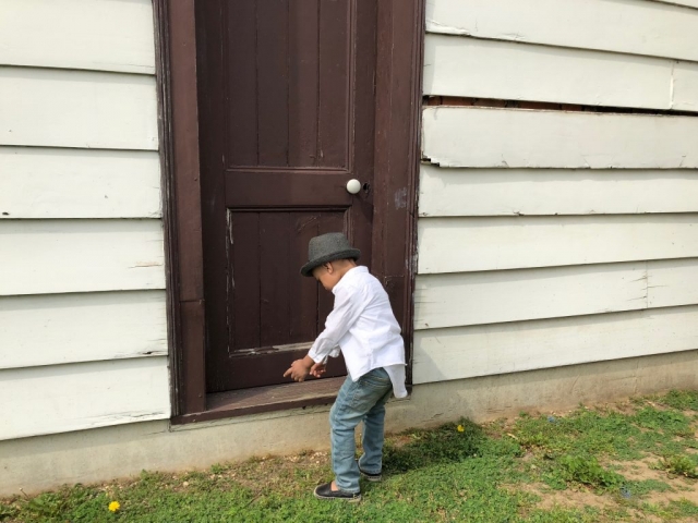 Side Door of Hunterfly road house at Weeksville Heritage Center